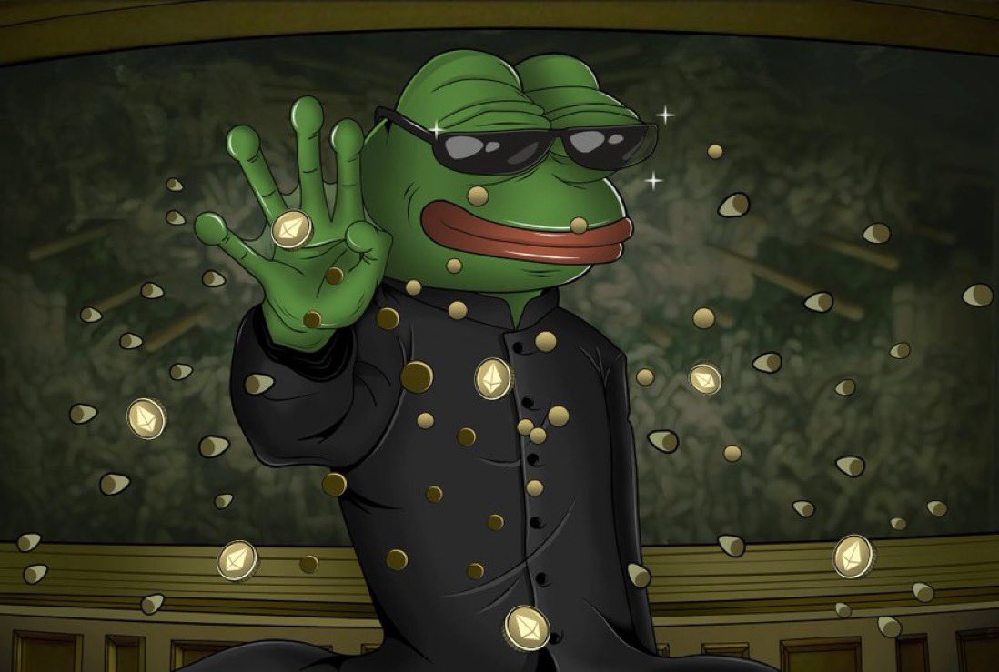 mrpunkdoteth's tweet photo. What’s going to come next for $pepe : 

- The first sell of or bear trap has happened for pepe 
- Now as we go up we will get more media attention 
- Every media will print news about pepe as it’s gonna pump and they’ll mention that meme coin has done 100% and all 

- Btc going to break 30k and that will give confidence to people for buying more alts and that will cause a good alt rally 

- Pepe going to lead the alt market as it’s the best alt coin in the market 

- $10-20B market cap is coming for pepe 
- Ignore all the noise and fud it’s a life changing opportunity and don’t miss on it 

NFA ! 

Regards : Mrpunk 🐸