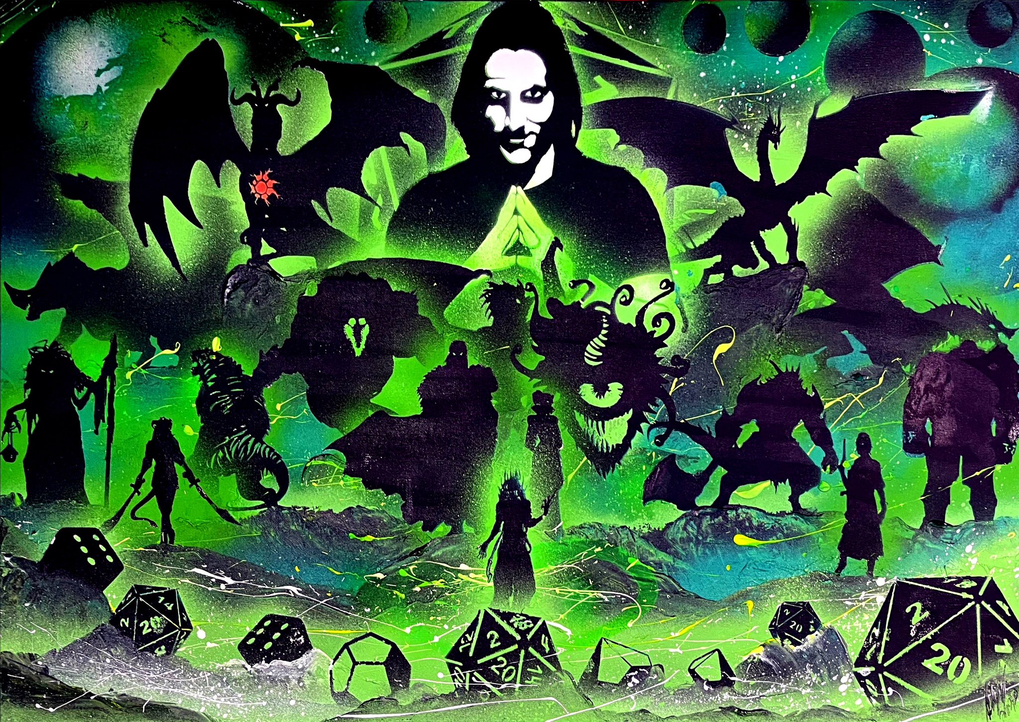 Nathan Salmon Spray Paint Art on Twitter "I’ve wanted to paint something Critical Role themed