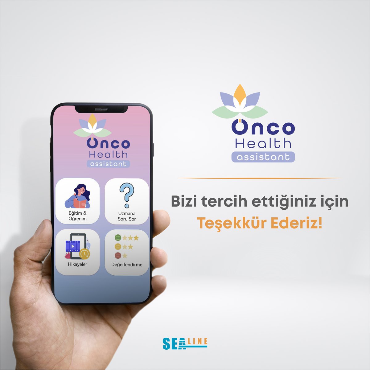 Kalkınmada Kadının Sağlık Hakkı Derneği gerçekleştirdiği proje kapsamında "OncoHealth Assistant" mobil uygulamasının teknik yazılım ve görsel tasarım hizmetinde <a href="/sealineofficial/">Sealineofficial</a> tercih etti.