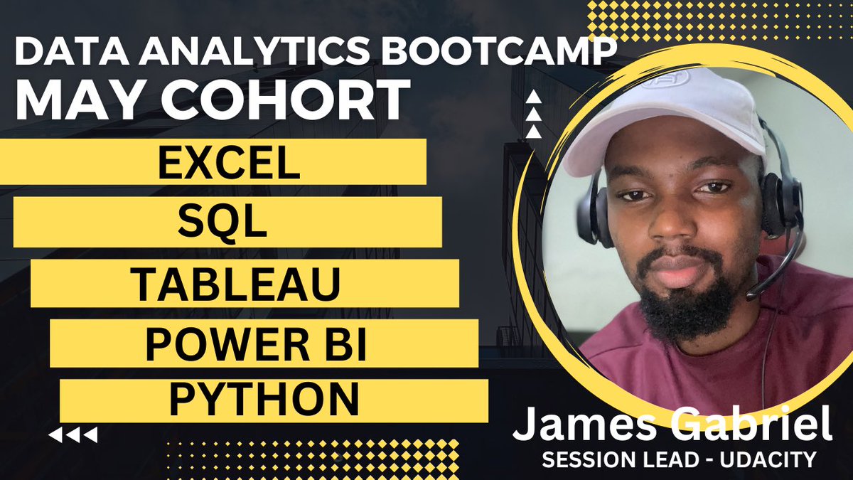 The third cohort for the best Data Analytics bootcamp in the market starts tomorrow Monday, 8th May. 

In this bootcamp you’d learn to use:
- Microsoft Excel
- SQL
- Microsoft Power BI
- Tableau
- Python

At the end, you can start an entry level role. 

Details in thread👇🏽