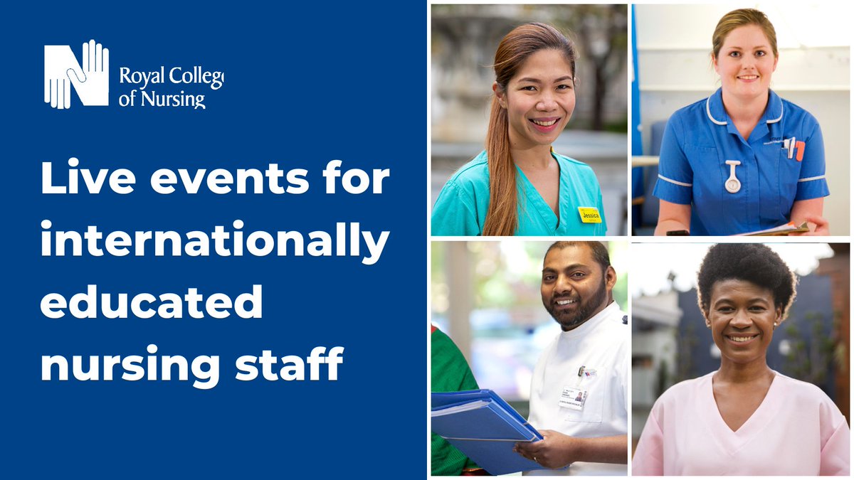 theRCN's tweet photo. Join a community of internationally educated nursing staff by taking part in a series of online events designed to set you up for success.
Discover more: https://t.co/BRoYmFRzl3
#IEN #InternationallyEducatedNurses https://t.co/IQ3FQUqAij
