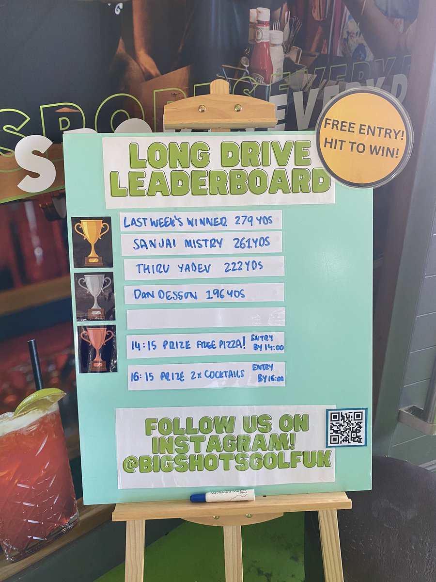 bigshotsgolfuk's tweet photo. Sanjai leads the clubhouse scoring with 261 yards 👀 who’s joining us for next week’s challenge? https://t.co/047Stt7HfO