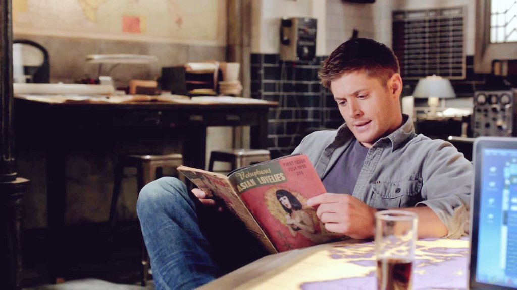 S_Winchester_mt's tweet photo. Что летучие мыши создали людей, а Дин читает только книги с картинками https://t.co/uxIyaFiQfu