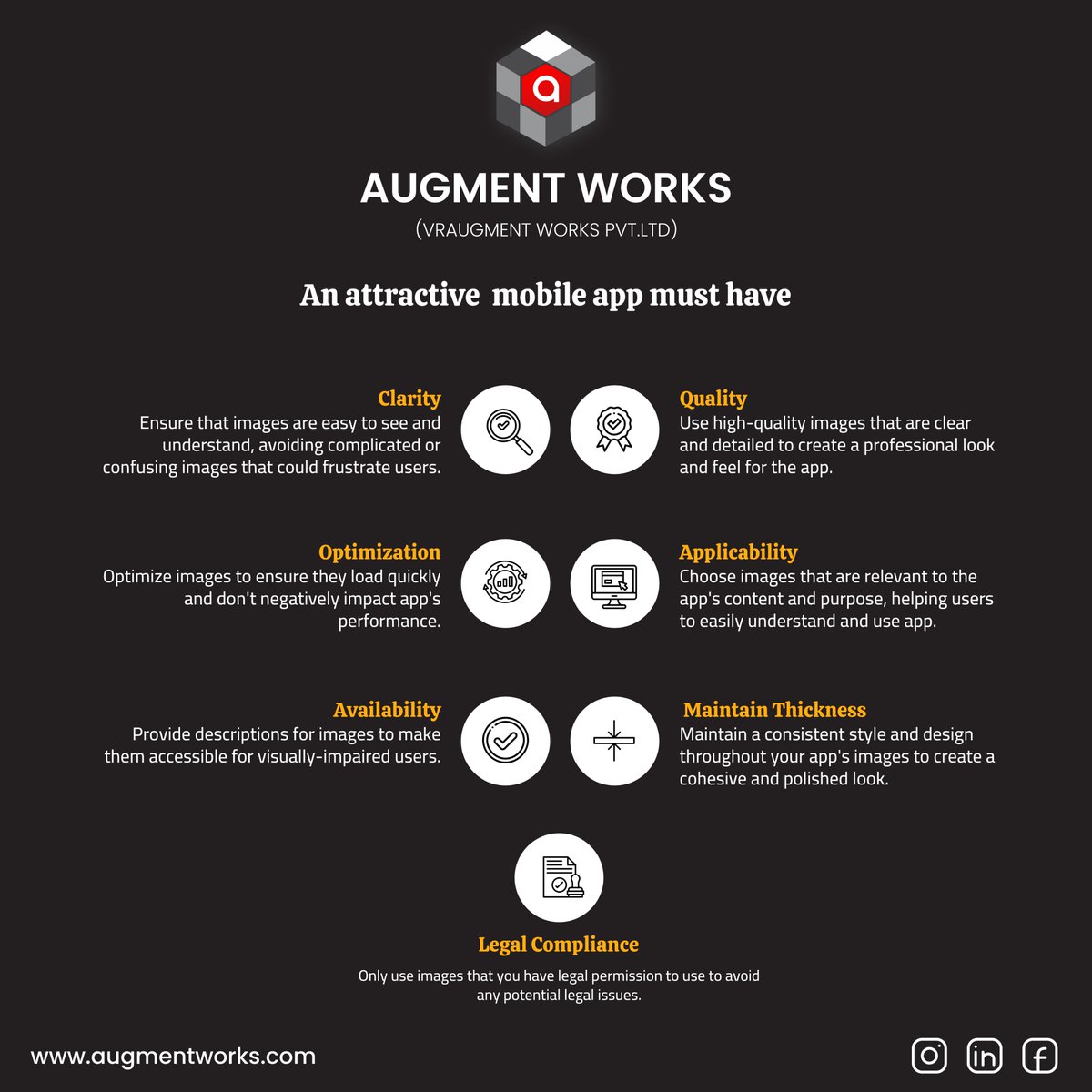 AugmentWorks123's tweet photo. Developing a successful mobile app requires more than just coding – it also requires a deep understanding of best practices and user behavior.
At #AugmentWorks, we're committed to delivering mobile apps that not only look great but also perform well.
https://t.co/Gn0WLBUNUJ https://t.co/1SEHlFMwYg