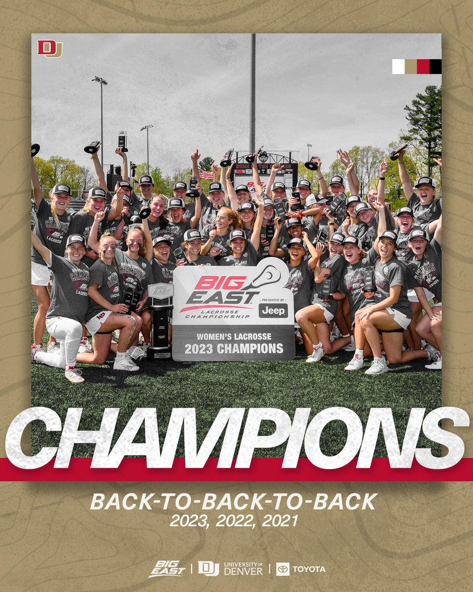 Back-to-Back-to-Back <a href="/BigEast/">BIG EAST Conference</a> Tournament Champions.

#GoPios