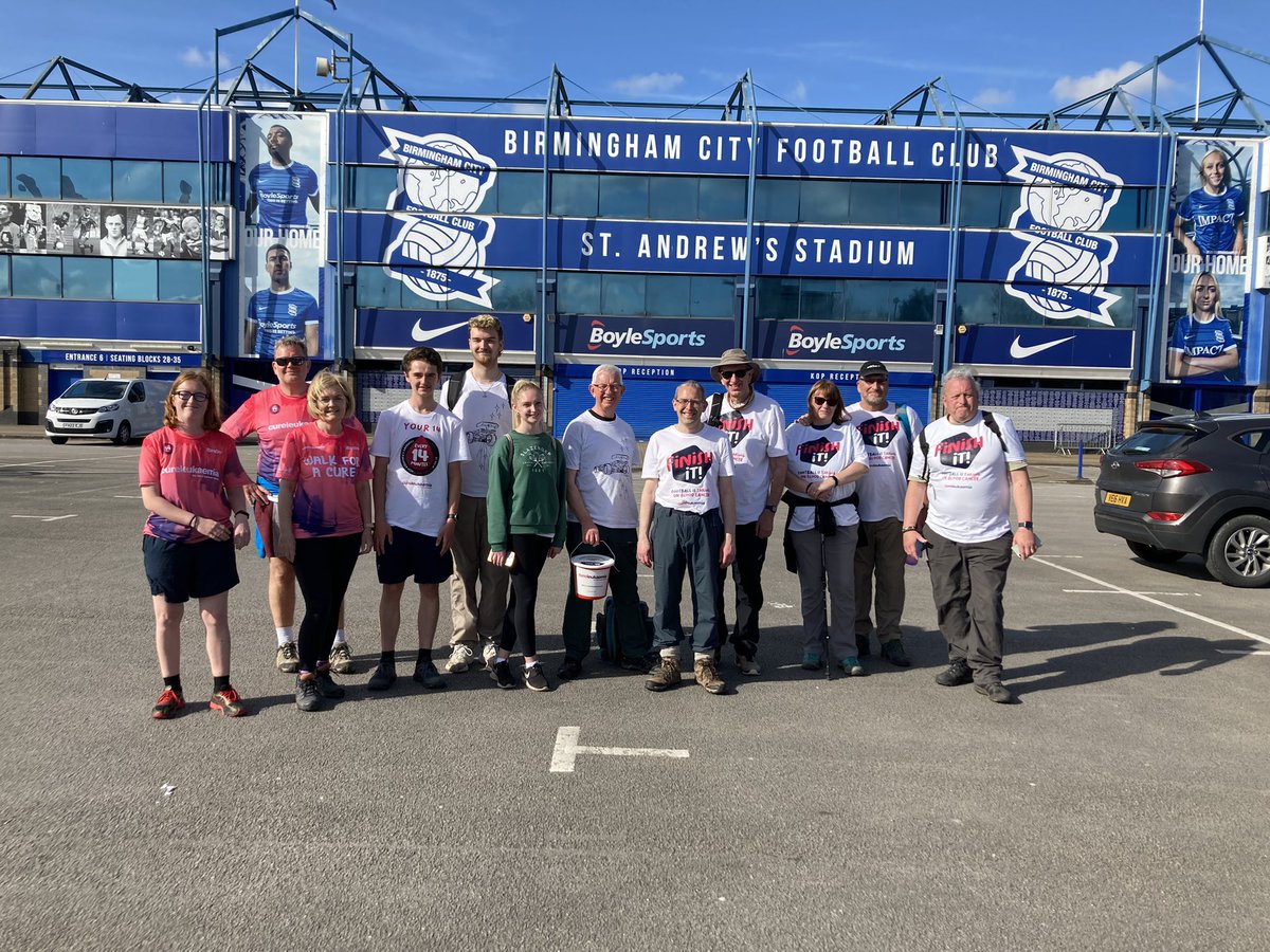Let’s finish it!
Walking between football stadiums in Birmingham, the Black Country, and Solihull to raise funds for <a href="/CureLeukaemia/">Cure Leukaemia</a> 
In memory of Ed Turner, a brave young man who died from the disease 

justgiving.com/fundraising/Si…

<a href="/BCFC/">Birmingham City FC</a> <a href="/BenFoster/">Ben Foster</a> #BCFC