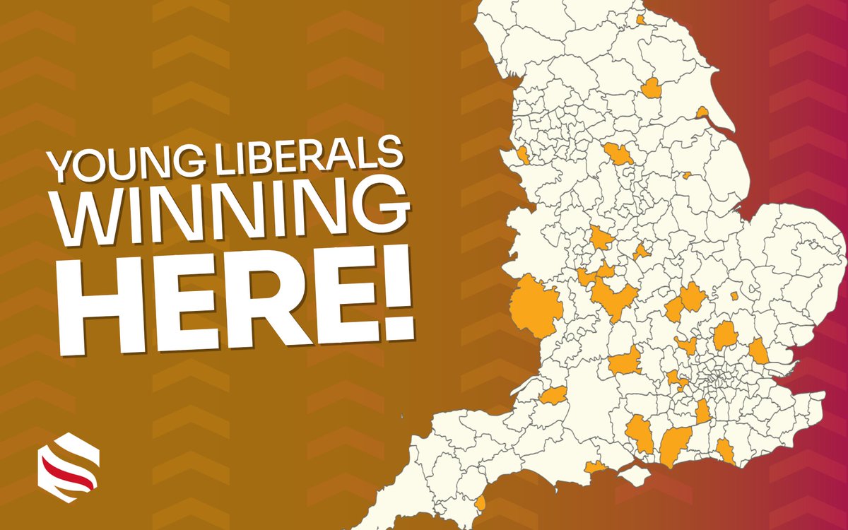 Last Thursday people all across England put their faith in Young Liberals to represent them. Dozens of EYLers were elected. We are so proud of each and every one of them!
Thank you to all of our candidates, to everyone who helped get them elected and to everyone who voted for us!