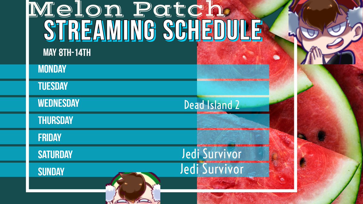 MushanASMR's tweet photo. #twitch schedule is up for this week so I hope to see you all and you guys will vibe with me Wednesday, Saturday, and Sunday!
https://t.co/sheb55bKfm
#melonlordcttv #melonpatch #streamer #twitchstreamer #gamer https://t.co/Eq18eBEklD