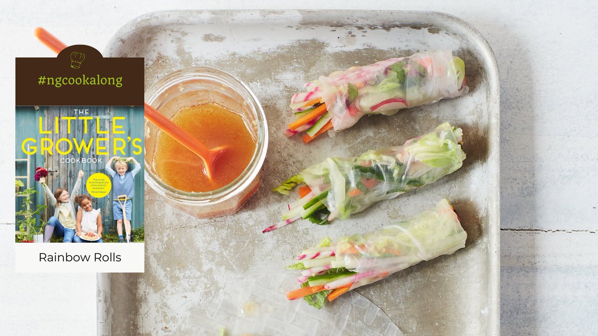 #NGCookalong - this week we're making Rainbow Rolls from The Little Growers Cookbook.