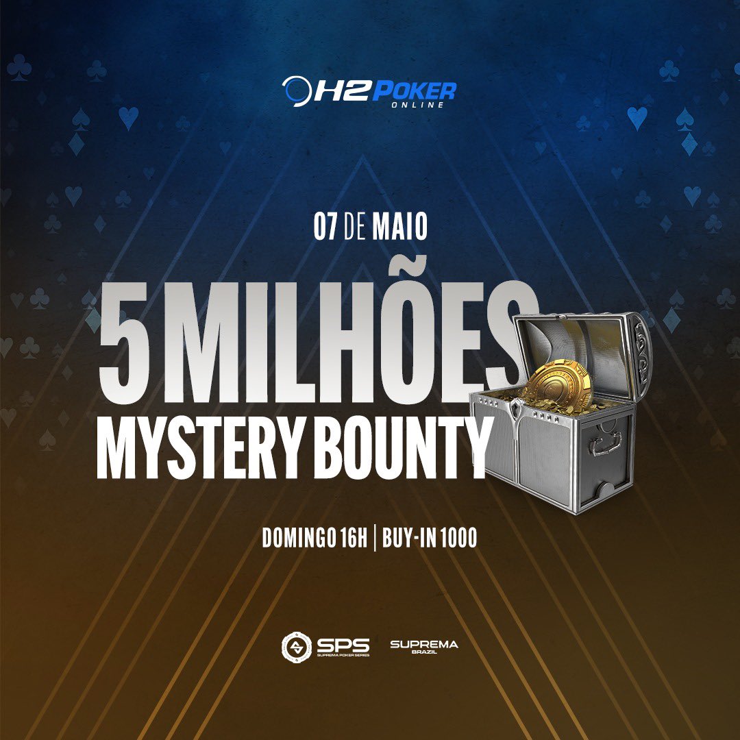 IgorFederalReal's tweet image. Hoje tem torneio de poker com

5 MILHÕES GARANTIDOS

- H2 On-line
- 16:00 
- Buyin = 1.100

h2online.com.br/sps-5-milhoes