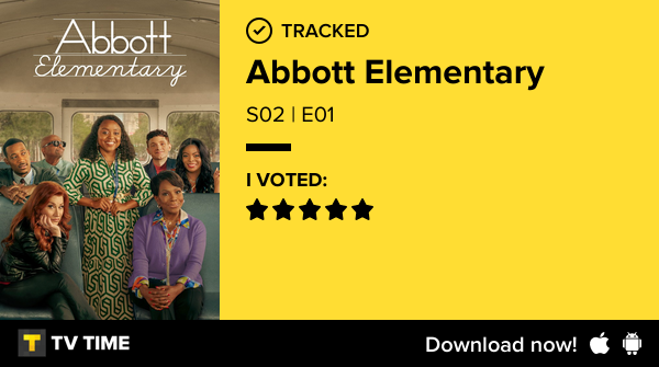 matisvgs's tweet photo. I've just watched episode S02 | E01 of Abbott Elementary! #abbottelementary  https://t.co/2KgimNptDd #tvtime https://t.co/9p4wQdijcN