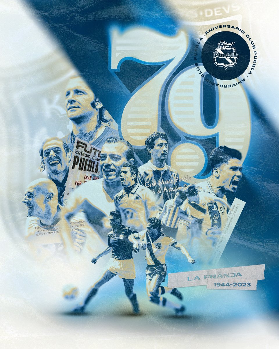 7️⃣9️⃣ años de grandes momentos, alegrías, hazañas y de mucha historia🏟️ ¡Siempre con nuestra afición incondicional!🤝🏻

¡Orgullo ser Poblano, privilegio ser del PUEBLOTA!🔵 ¡Enfranjado desde la cuna hasta el cajón!😎

RT si #LaFranjaNosUne🎽 porque este es tu gran amor💙