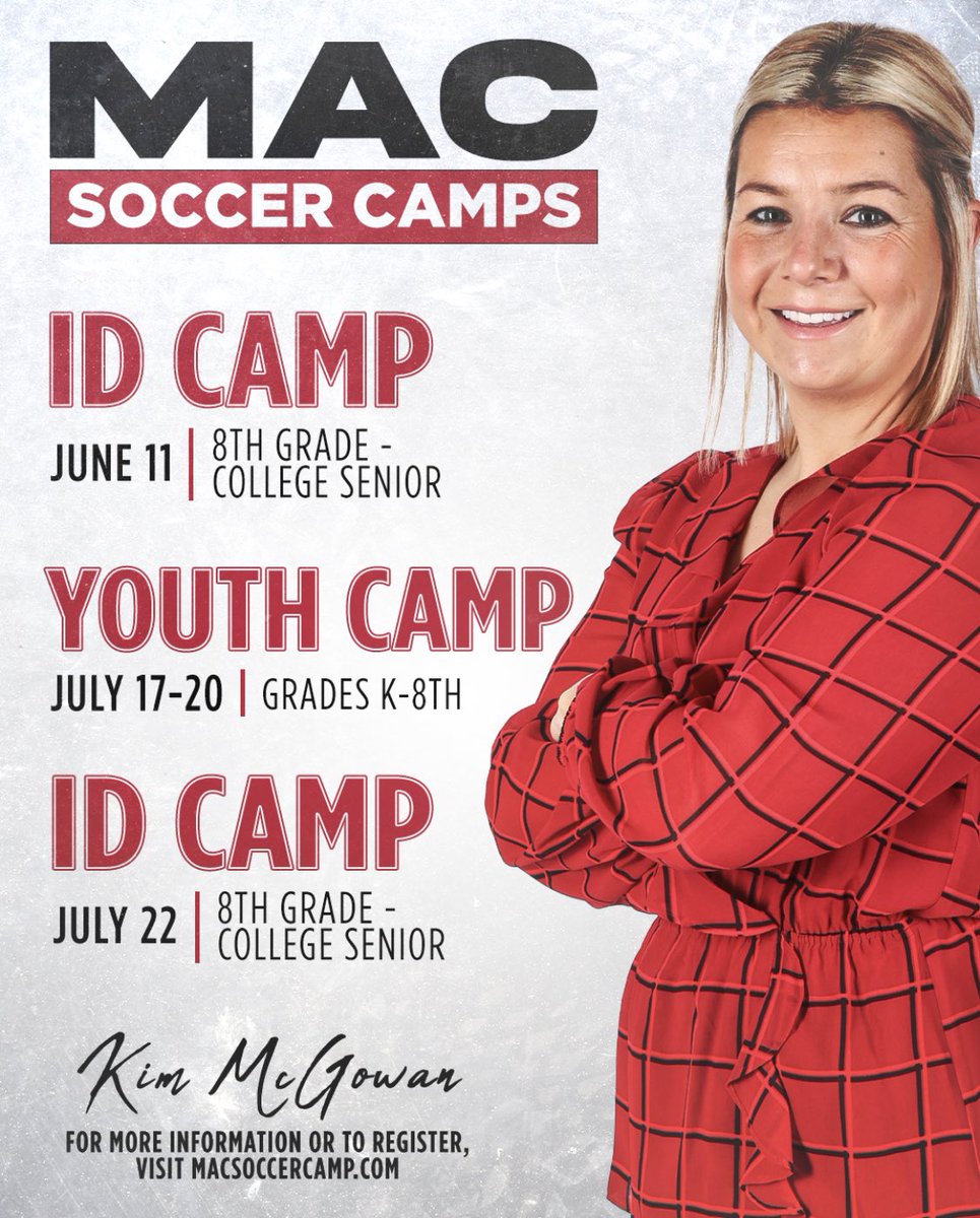 ‼️SUMMER CAMPS ARE HERE‼️

⚽️ ID camps⚽️

🎩 and now offering our first KIDS CAMP🎩

For more details head over to macsoccercamp.com ‼️🎩⚽️

Can’t wait for summer soccer 😆