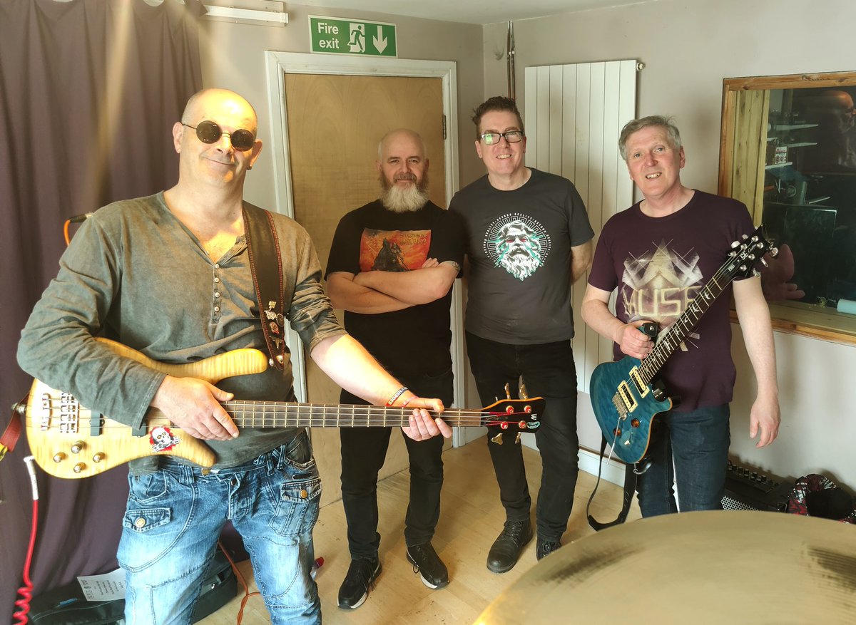 Troyen14's tweet photo. Just finished our rehearsal ahead of our gigs next weekend's @ Bannermans Bar Edinburgh &amp; Trillians in Newcastle...we can't wait 🤘🤘#Bannermans #Trillians #livemusic #letthemusicplay #festivals #nwobhmmusic #nwobhm #classicmetalrecords https://t.co/xdNNkbNG6f