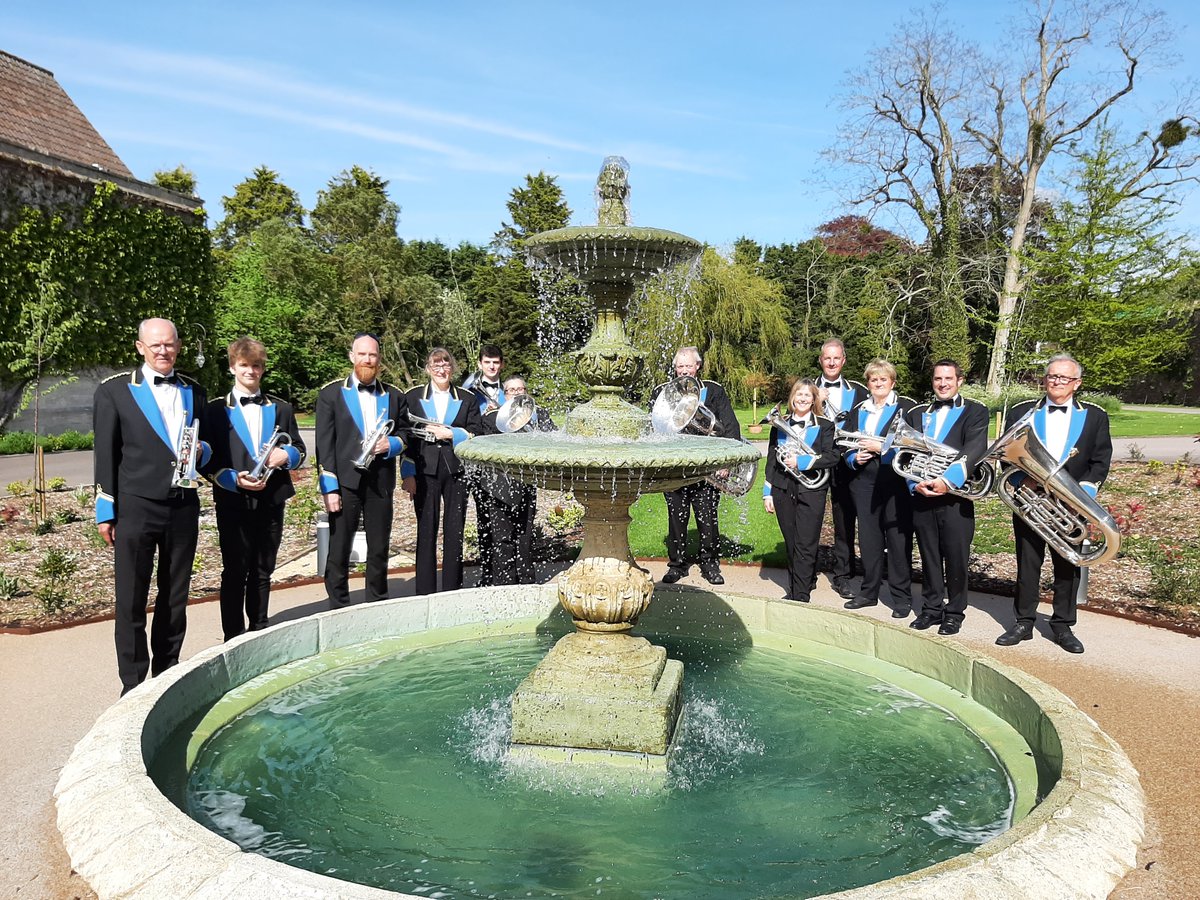 This afternoon, a 12-piece from the band played at the gorgeous @thornburycastl for a private garden party. Beautiful weather, stunning venue and great company!