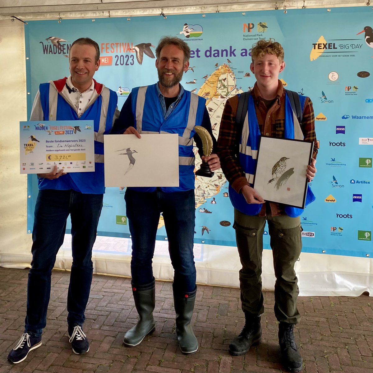 Wat een FANTASTISCH resultaat van onze #TexelBigDay. Niet 1 maar 2 prijzen! Voor het meeste geld; € 3.721,- voor Scholekster &amp; Grote Stern! Daarnaast vond ik dé soort van de dag; een Buidelmees! Veel dank aan iedereen die heeft gedoneerd! 137 soorten een verbetering van 2022