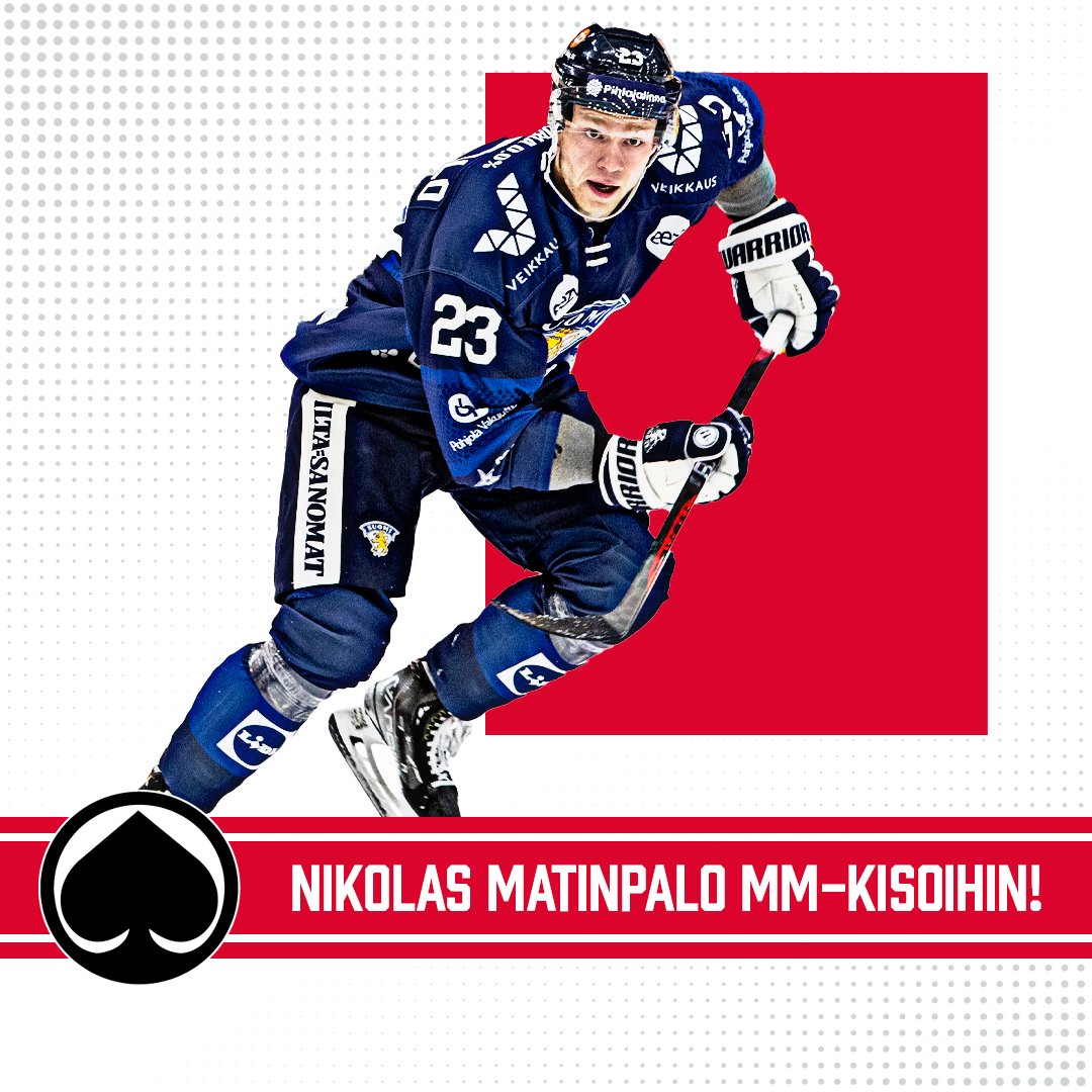 Ässien Nikolas Matinpalo edustaa Leijonia MM-kotikisoissa!

#Ässät #Liiga #Leijonat