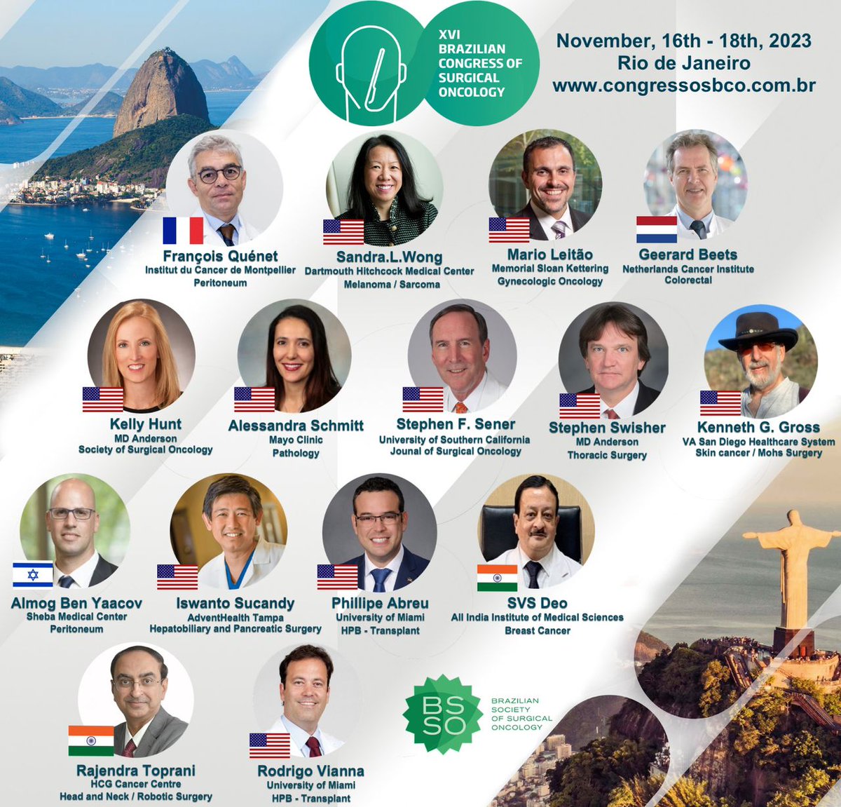 Sociedade Brasileira de Cirurgia Oncológica (SBCO) (@sbco_oficial) on Twitter photo The XVI Brazilian Congress of Surgical Oncology that will host more than 15 international faculties from November 15 -18th, 2023 in Rio de Janeiro.
Check out the website for more information.
congressosbco.com.br
#SBCO2023 #BSSO #SurgicalOncology The XVI Brazilian Congress of Surgical Oncology that will host more than 15 international faculties from November 15 -18th, 2023 in Rio de Janeiro.
Check out the website for more information.
congressosbco.com.br
#SBCO2023 #BSSO #SurgicalOncology