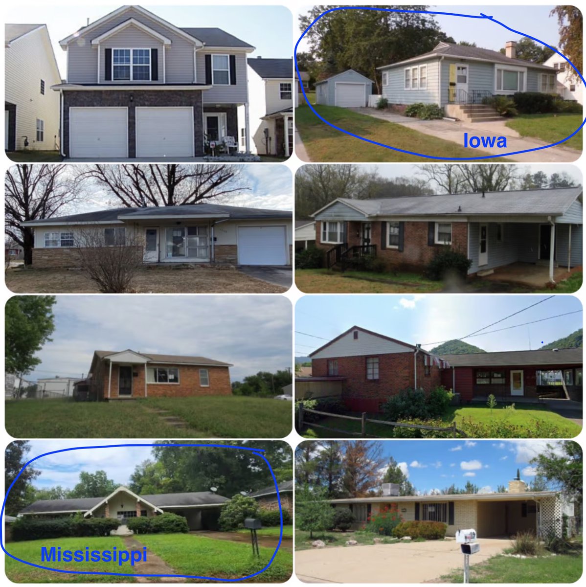 RandyRodenhouse's tweet photo. The tale of 2 auctions. 

April 21, 2023 auction in Mississippi - got the house back as REO.  We will do light rehab and sell..expected return 30%+.
 
April 25, 2023 auction in Iowa - sold property to 3rd party at foreclosure auction. The ROI was 32.8% in 9 months. No work. https://t.co/hxrOBiORnW