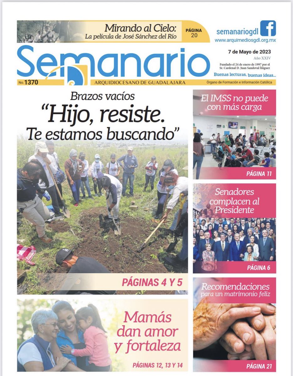sonia_ssi's tweet photo. Esta semana el Semanario dedica su portada a desaparecidos https://t.co/3DLFxH7hju