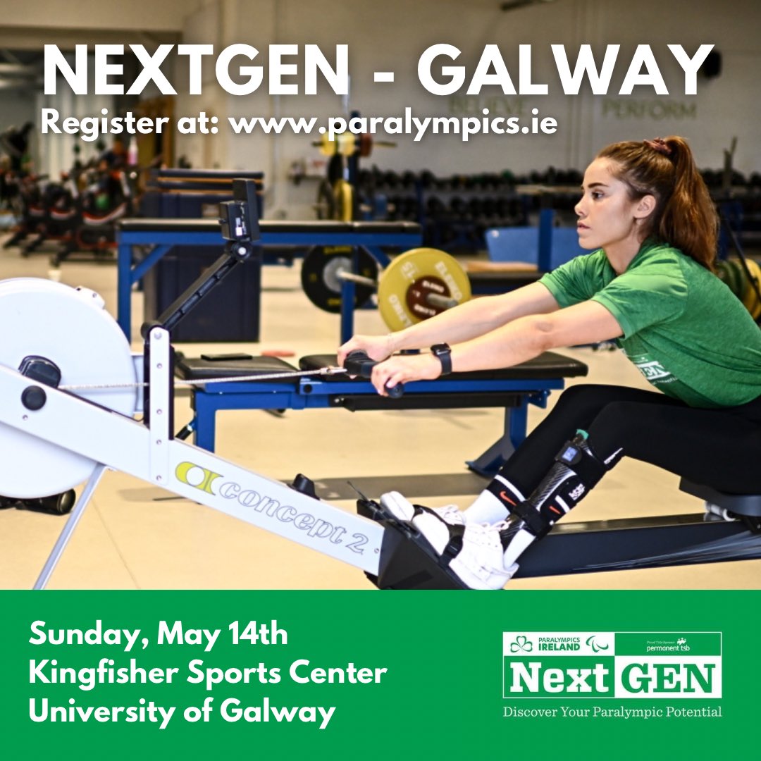 ParalympicsIRE's tweet photo. ONE WEEK TO GO! 

If you want to sign up or know someone that might be interested 

SIGN UP HERE: https://t.co/WRLxJ5jge5

To find out more about the permanent TSB NextGen Athlete Recruitment Campaign head over to our website for all the info: 

https://t.co/KyZU3y5WP0 https://t.co/0kJRKEpFb9