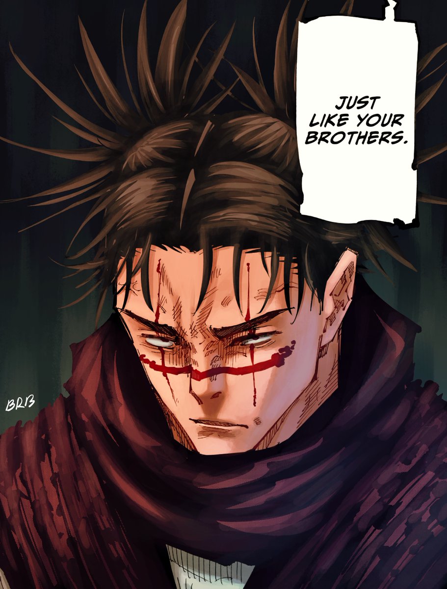 BRBarts's tweet photo. "just like your brothers"
Choso jjk chapter 104
#JJK #jujutsukaisen #呪術廻戦 https://t.co/5YUV87cnlE