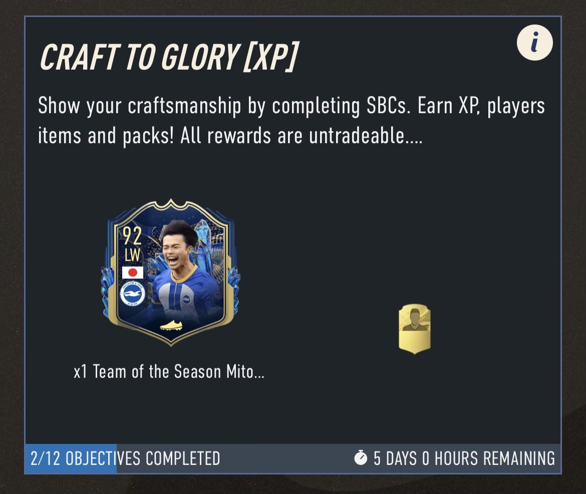 BPMnerd on Twitter "TOTS Upgrade Grind/Craft To Glory Guide 🗒️