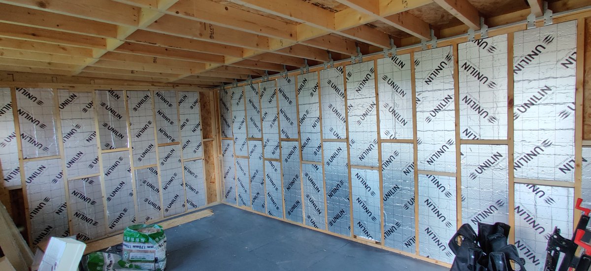 RC2014Towers's tweet photo. That'll do for today. Almost 2 walls with not a lot of change for 6 sheets of insulation. https://t.co/sBeqfDkXPC