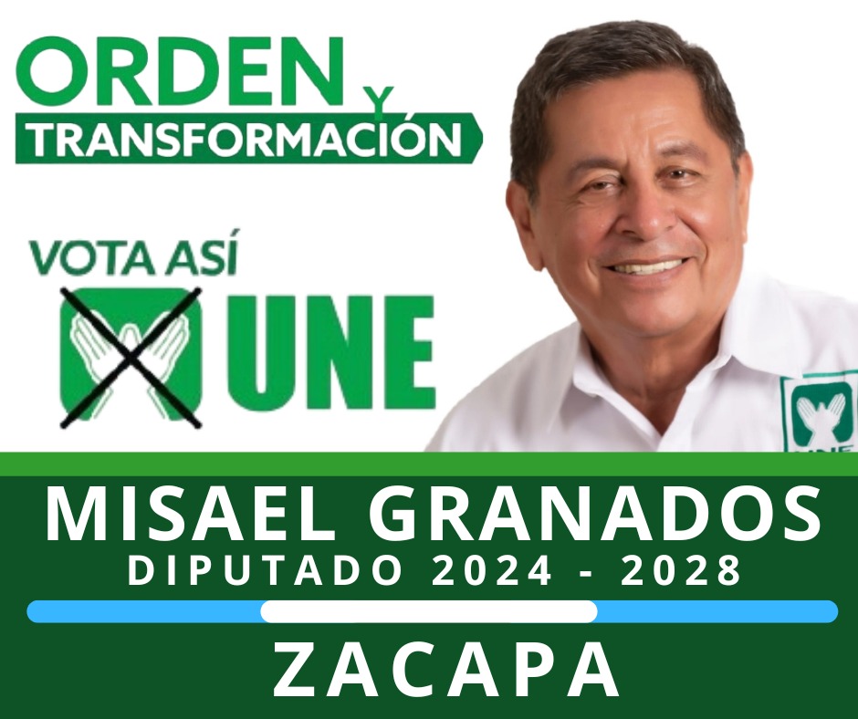 ZacapaUNE's tweet photo. Zacapa necesita tener Diputados dispuestos a poner #OrdenYTransformacion, por eso este 25 de Junio VOTA UNE 👐 💚 👐

#SandraPresidenta 
#LuisFernandoCordónDiputado
#MisaelGranadosDiputado https://t.co/YGJGJ28msW