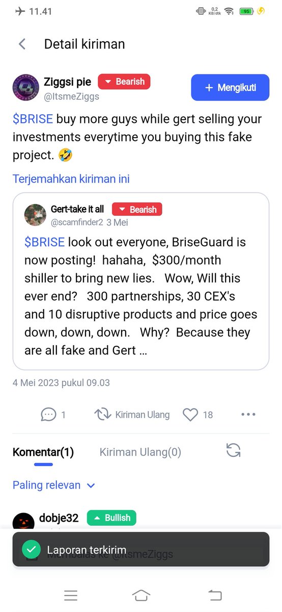 Gempar1904's tweet photo. @bitgertbrise Done #BRISE #BRISEARMY https://t.co/pm45vrMFZC