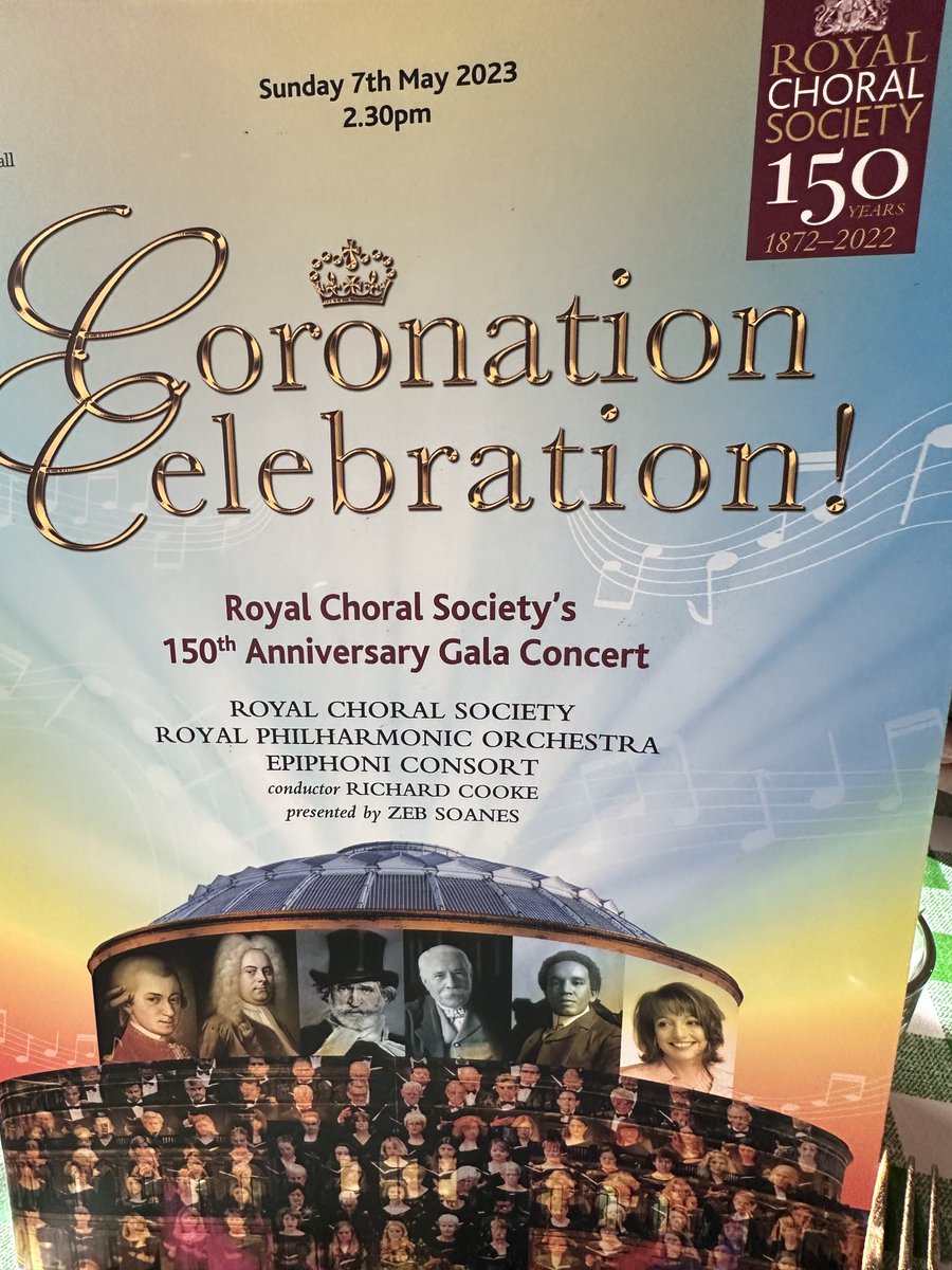 Wonderful afternoon @TheRoyalAlbertHall for the Coronation Concert by the ⁦<a href="/royalchoral/">Royal Choral Society</a>⁩