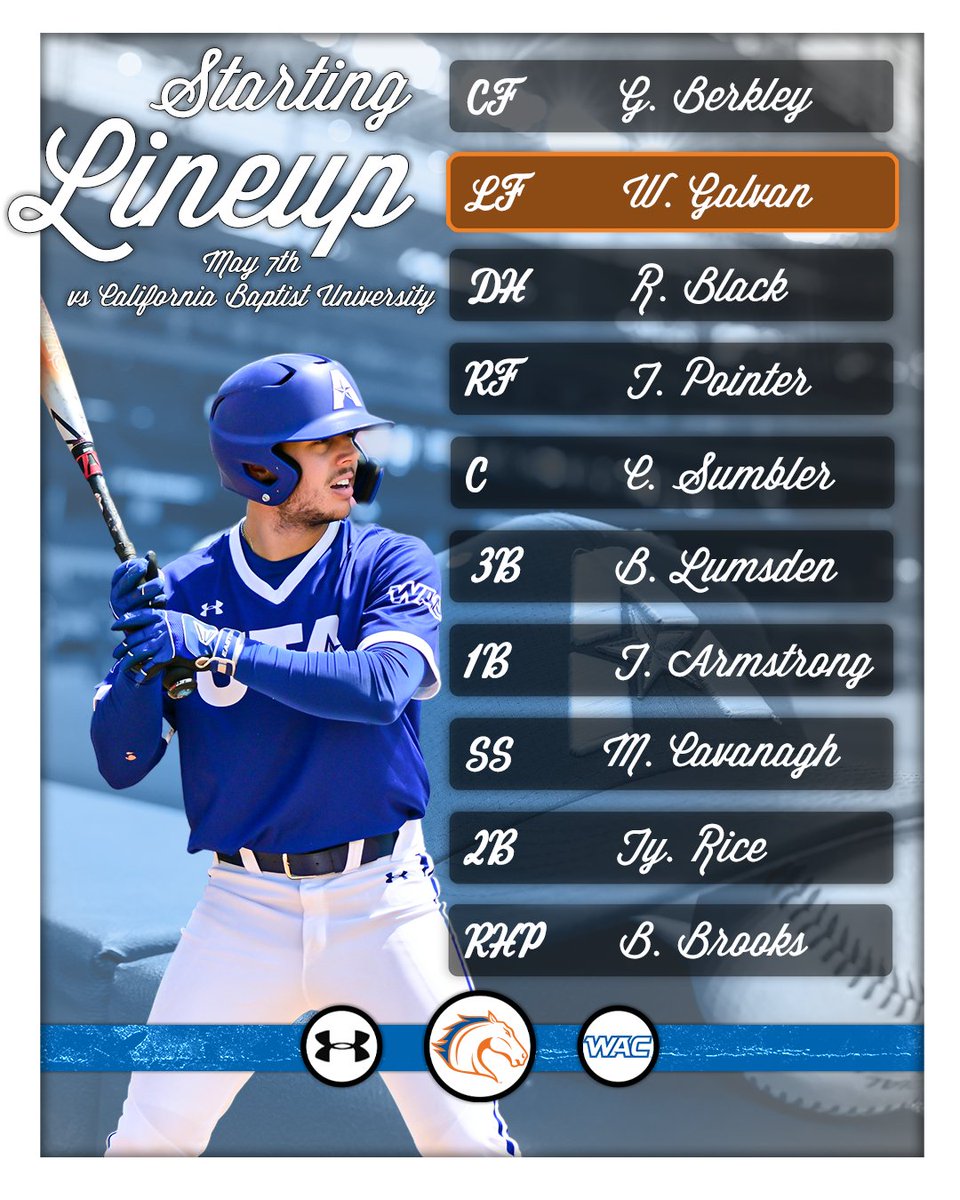 Here are your starters for the series finale

#BuckEm🐎