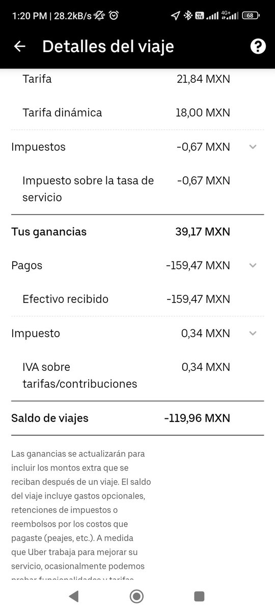 Uberladrones's tweet photo. @Uber_MEX Qué pasa @Uber_MEX @Uber_Support  @Uber que no permiten procesar los pagos cuando es una cantidad menor y al final lo descuentan al conductor. Después el viaje no es elegible para ajuste por problemas internos de la app. Para qué dejan que usuarios con deuda sigan pidiendo viajes https://t.co/rYOLCKhh1U