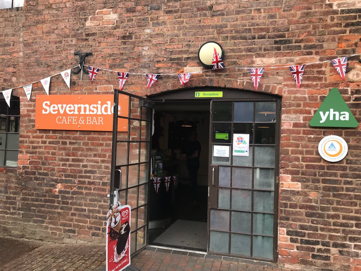 YHA_JamieW's tweet photo. Tomorrow is the #TheBigHelpOut and @YHACoalport is looking fab with the BHO bunting out! Looking forward to joining the River Severn guided walk and litter pick starting at 11am.    @yhavolunteers @YHAOfficial https://t.co/8IaYkPyg6p