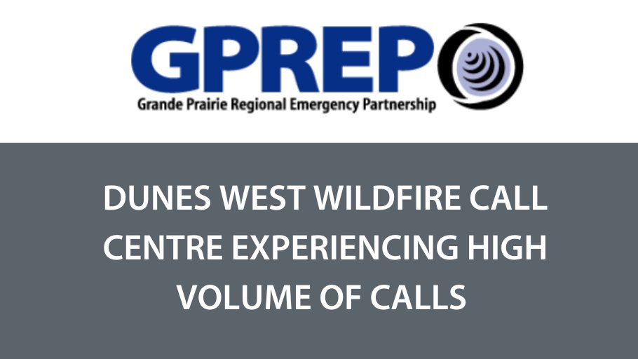 County of Grande Prairie on Twitter "The wildfire information line is busy with calls from