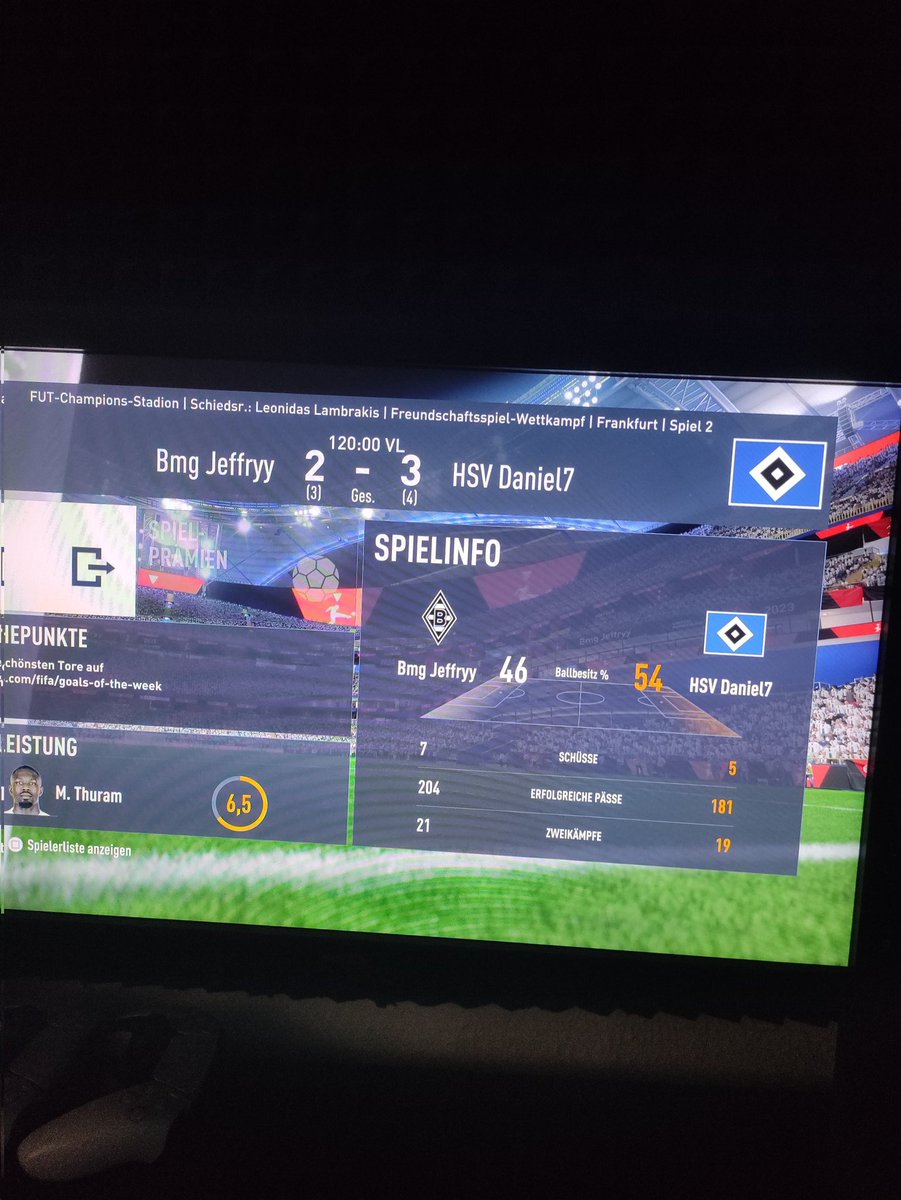 3.Runde Looser Bracket rauß aus den <a href="/vbl_official/">VBL | WOW VIRTUAL BUNDESLIGA</a> Playoffs

Hab gekämpft und jedes Spiel echt stark gespielt in krankem Bracket. Sehr sehr unlucky was vor dem Tor in FIFA 23 passiert.

Allen anderen Teilnehmern noch viel Erfolg !