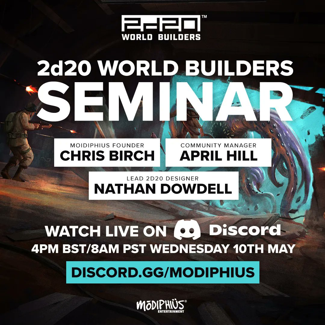 Modiphius on twitter join modiphius cco chris birch lead 2d20