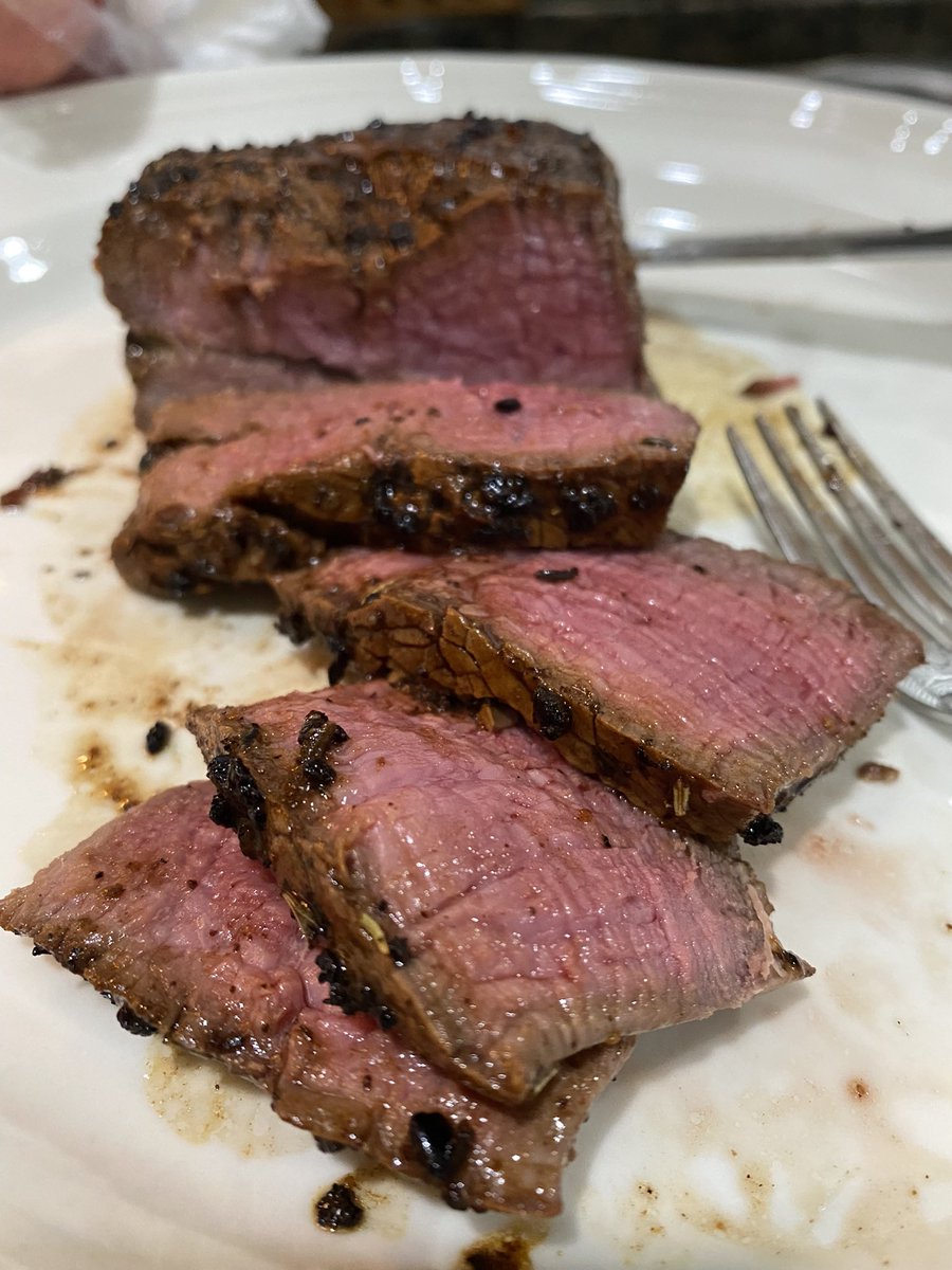 H2O_Woods's tweet image. From pasture, to skillet, to dry brine steaks, to filet off of cast iron. #FarmRaised #GodsGroceryStore   There was some farm raise pig in that skillet also.