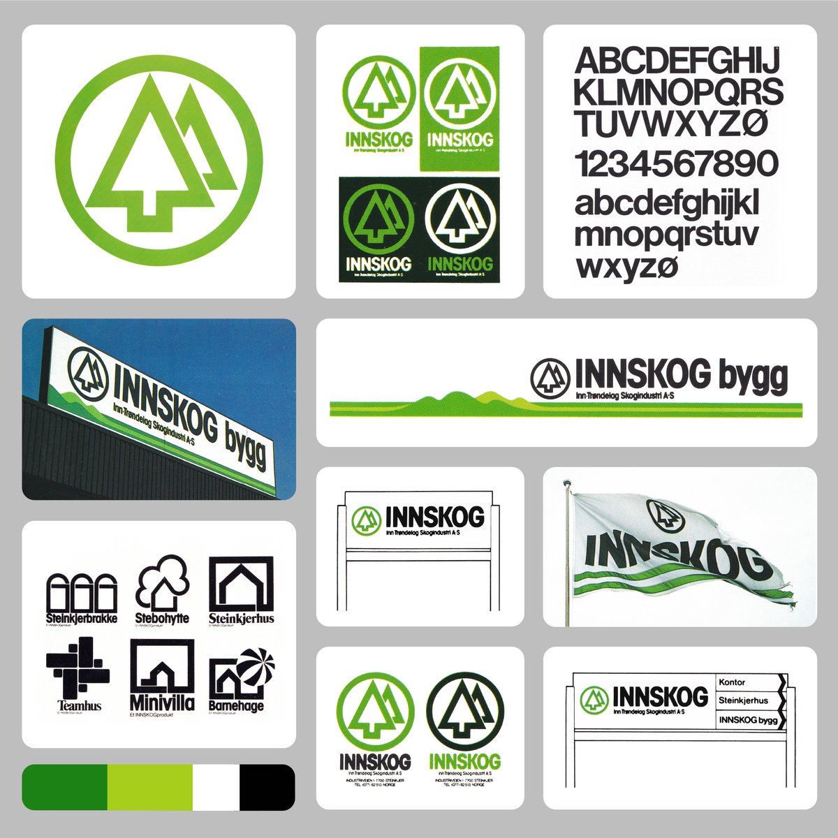 LogoArchive's tweet photo. Brand system for Innskog by Curt Dahlen &amp; Peter Kündig, 1977, Norway, Forestry Products &amp; prefabricated houses.

Discover more logos at https://t.co/2OFIoglbzt

#design #branding #designhistory #logodesign #graphicdesign #designtwitter https://t.co/E01In7GSe4