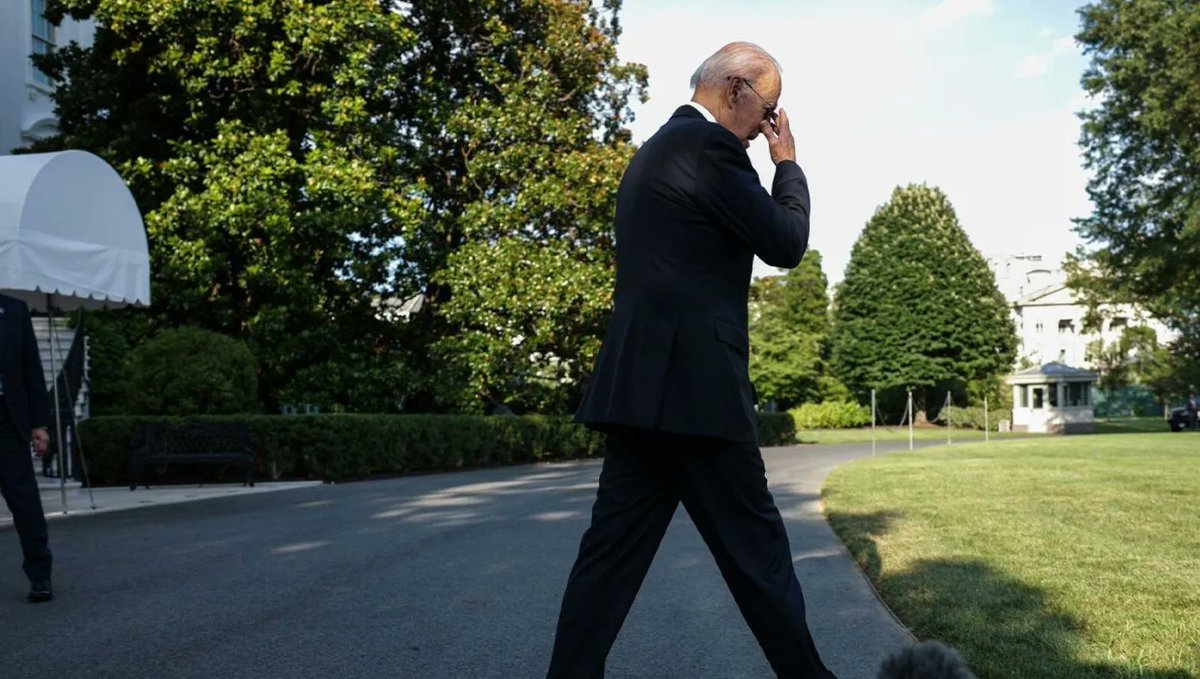 TheBabylonBee's tweet photo. Biden Unable To Participate In Democratic Debates Due To Looming Screenwriters Strike 
https://t.co/yKhwyKyJlN https://t.co/qpX13aAuXX