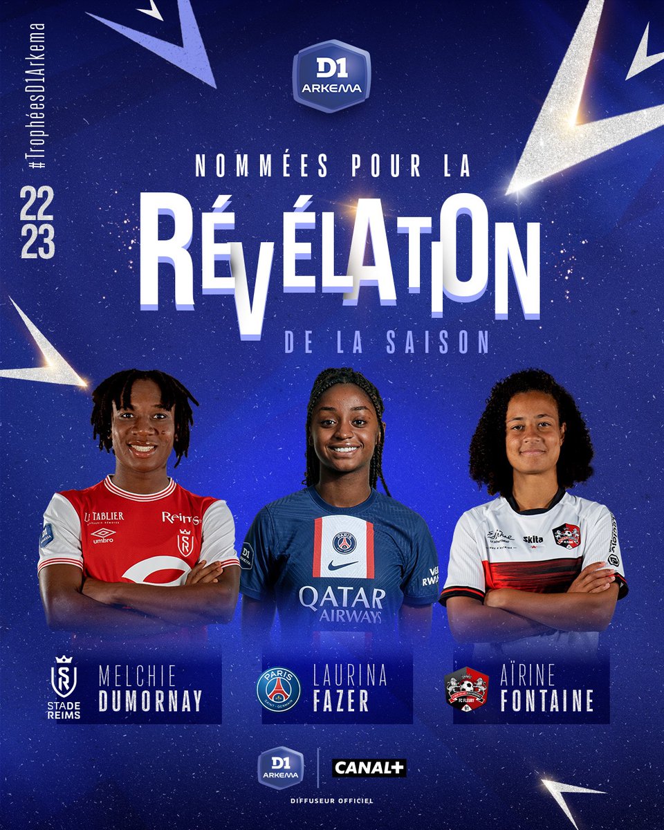 Haititempo's tweet photo. Melchie Dumornay (Corventina) nome pami 3 revelasyon pou sezon an nan D1 Arkema:

🇭🇹 Melchie Dumornay (SDR)
🇫🇷 Laurina Fazer (PSG)
🇫🇷 Airine Fontaine (FCF91)

Corventina ap kontinye fè Zafè l. 🔥🔥🔥🔥 https://t.co/mv0qSeMQZY