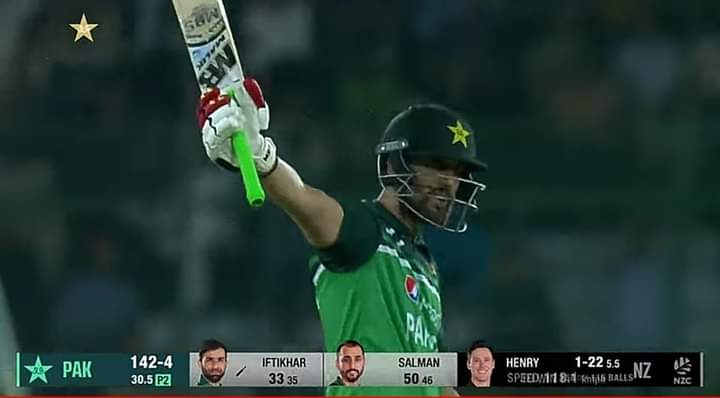 Man ooh man🔥
Salman Ali Agha is taking the opportunity with both hands. Timely 50 with 100+ strike rate. This man is making some statement for the world cup squad.🙌
#PAKvsNZ #PAKvNZ #NZvPAK