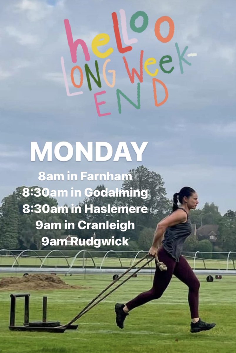 We love a three day weekend!
We’ve FIVE classes tomorrow morning! 

Fancy coming along for a feee class? Tweet/DM us and we’ll give you a free two week membership!