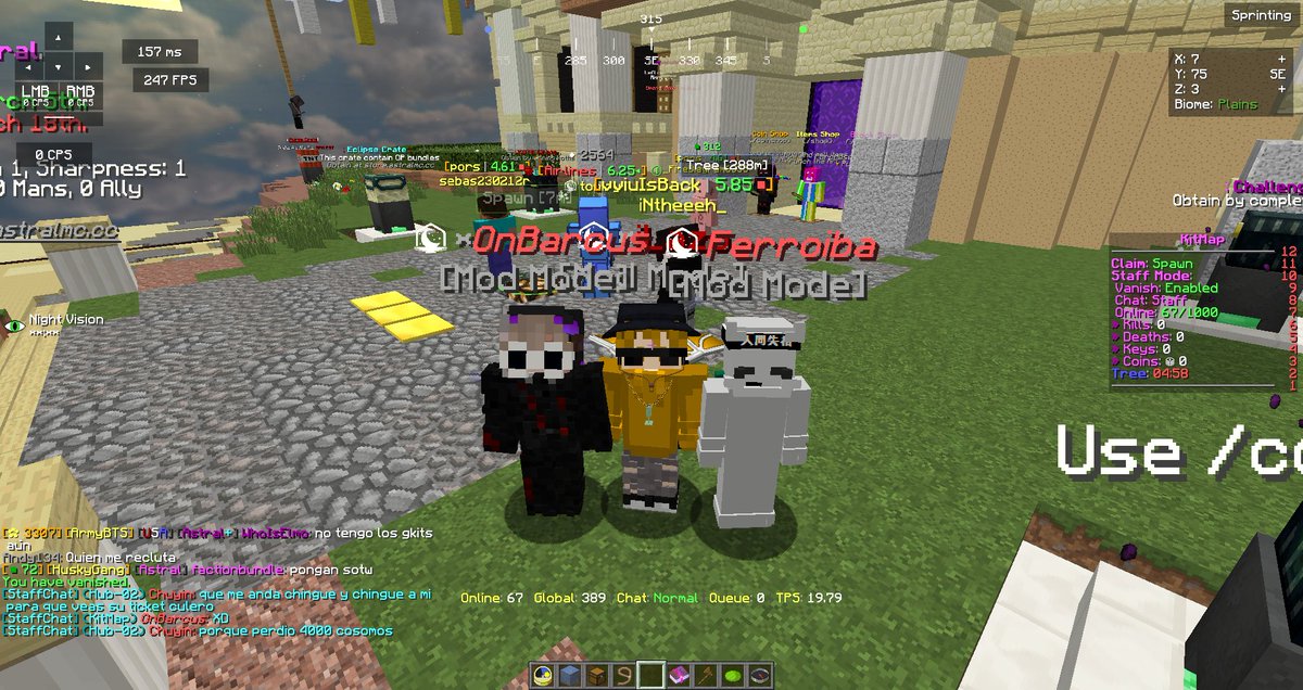 <a href="/lomouW/">lomouu</a> El peor staff de todo el universo aquí presente, sigan a mi amigo <a href="/JovenMX_/">JovenMX</a> para mas contenido exclusivo🥵🥵
Mis amigos <a href="/OnBarcus/">Barcus #AstralOnTop</a> <a href="/RealFerroiba/">Ferroiba</a> los amo y los voy a extrañar :(