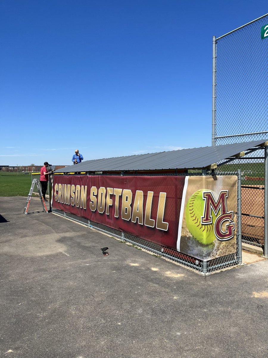 Been along time coming to get the Crimson JV Dugouts upgraded!!! Thank you Softball Boosters for your time &amp; donation! Thank you at <a href="/ChadIhle/">Chad Ihle</a> <a href="/IMJGross/">Jason Gross</a> <a href="/bdaniels77/">Brad Daniels</a> @jpauter <a href="/KimBrustuen/">KimBrustuen</a> Jeremy <a href="/SallyHa71566384/">Sally Hansen</a> as well as your Team who put in so much time! <a href="/omgaa/">OMGAA</a> <a href="/MGActivities/">Crimson Activities</a>