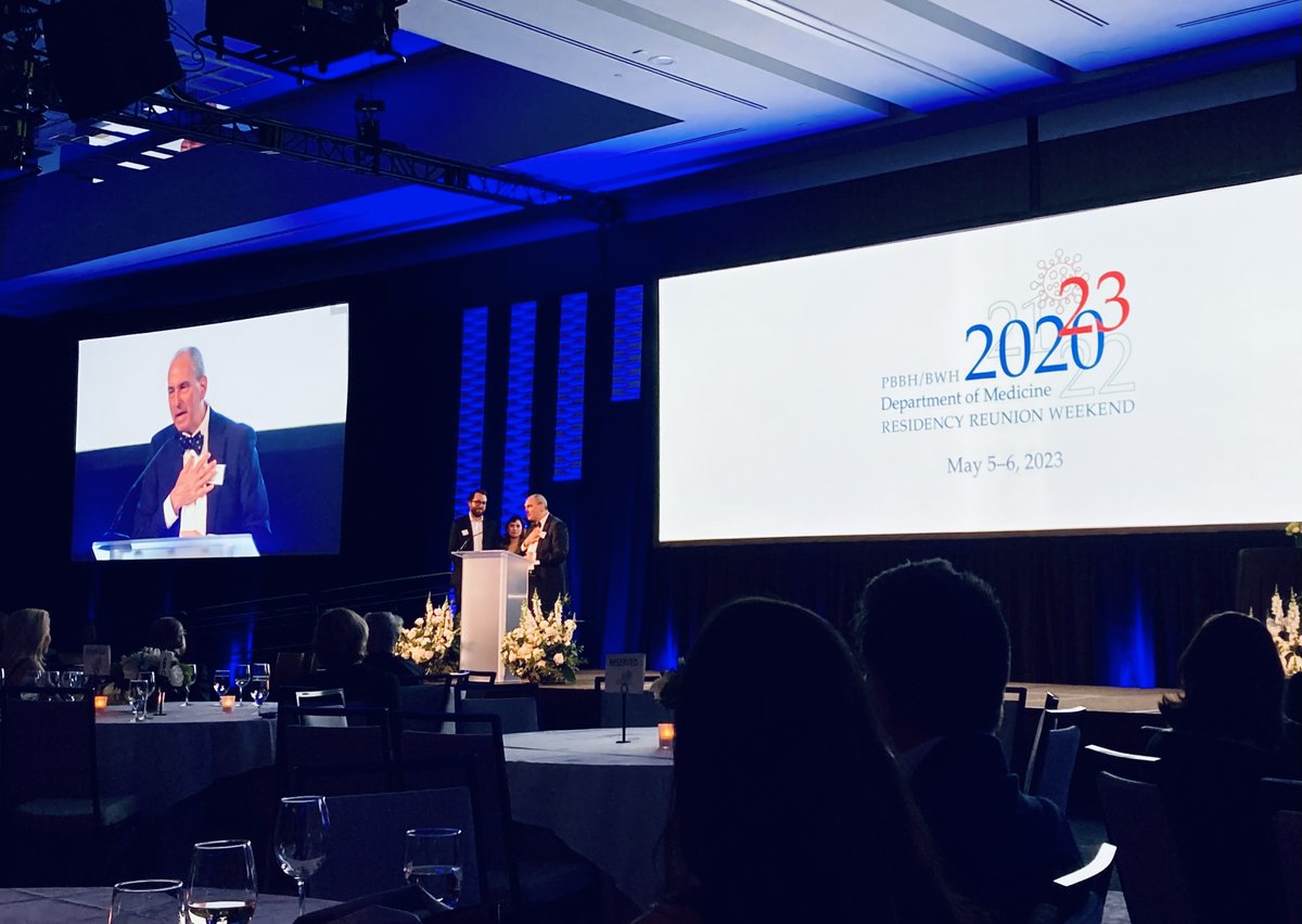 We had a wonderful time at the <a href="/BrighamWomens/">Brigham and Women's Hospital</a> <a href="/BrighamMedRes/">Brigham and Women's Medicine Residents</a> Reunion Gala, celebrating the legacy of two legendary role-models: Dr. Loscalzo, former Chairman, and Dr. Joel Katz, who trained and influenced &gt;2,000 residents in his 20+ years of service. Thank you for everything!