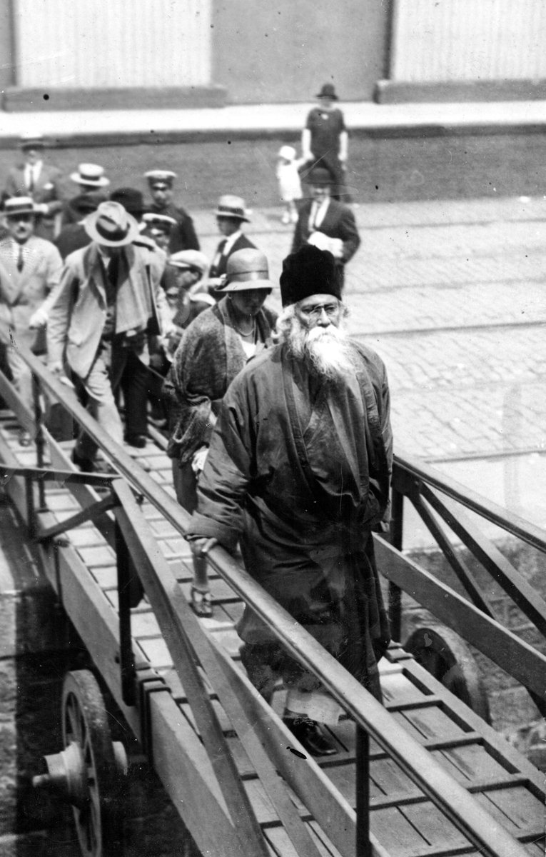 NobelPrize's tweet photo. Take a look at some photographs of literature laureate Rabindranath Tagore on the anniversary of his 162nd birthday.
#Tagore162 https://t.co/jJlw5tlQcM