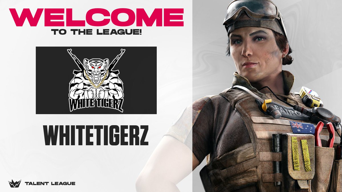 Talent League R6 (@talentrainbow6) on Twitter photo Please welcome, <a href="/whitetigerzGG/">WhiteTigerZ</a> to the Talent League R6 Season 4 Titan Series Qualifiers!
- <a href="/zCrxticxl/">ππππ</a>
- <a href="/DerEchteLevo/">Levolution</a>
- @OuZiiR6
- <a href="/krueggi/">Krueggi.</a>
- <a href="/p13_r6/">ππππ</a>
- @RaqedR6s
- <a href="/4EveRKaYo/">Colin βKaYoβ James</a>
Want to have a shot at our β¬1.500 prize pool?
Sign ups are here! bit.ly/3LdgktO Please welcome, <a href="/whitetigerzGG/">WhiteTigerZ</a> to the Talent League R6 Season 4 Titan Series Qualifiers!
- <a href="/zCrxticxl/">ππππ</a>
- <a href="/DerEchteLevo/">Levolution</a>
- @OuZiiR6
- <a href="/krueggi/">Krueggi.</a>
- <a href="/p13_r6/">ππππ</a>
- @RaqedR6s
- <a href="/4EveRKaYo/">Colin βKaYoβ James</a>
Want to have a shot at our β¬1.500 prize pool?
Sign ups are here! bit.ly/3LdgktO