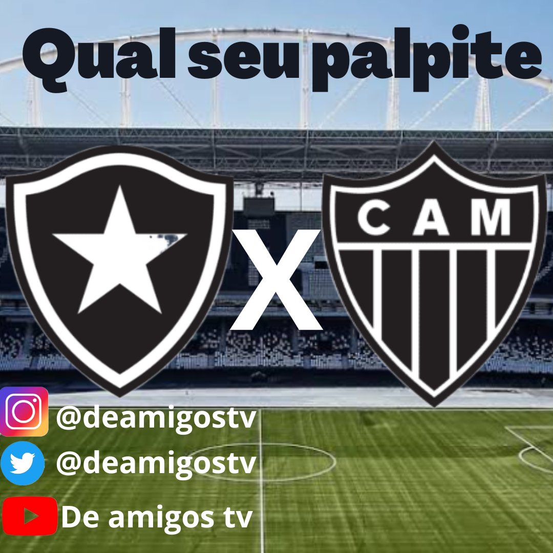 Deixe abaixo seu palpite para esse jogo.

#botafogo #fogao #glorioso #bota #niltonsantos #estrelasolitaria #galo #galaodamassa #atleticomg #riodejaneiro #brasileirao