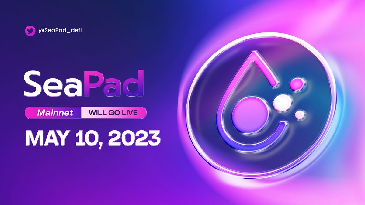 SeaFi_AI's tweet photo. Hey #Suinami!  🌊🌊

Don't wait too long for something special to happen. 

@SeaPad_defi mainnet will go live on May 10, 2023. 

Who's with us? 🏄‍♀️🏄‍♀️

#SeaPad #Mainnet #SuiNetwork https://t.co/38PrOX2XbT